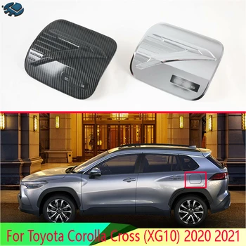 Toyota Corolla Kereszt (XG10) 2020 2021 ABS Chrome tanksapka fedél autó-stílus berendezés tüzelőanyag-védő sapka