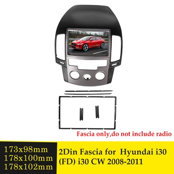 2 Din autórádió Fascia a Hyundai I30 FD I30CW Bal oldali Meghajtó 2008-2011 Sztereó Panel, Rádió Dash Készlet Szerelési Trim Keret Facia