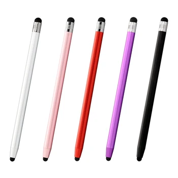 Stylus Pen Érintőképernyős Képernyők 2 az 1-ben Gumi Tippek Kapacitív Stylus Ceruza a Xiaomi Huawei iPhone iPad Andoird Telefon Tablet
