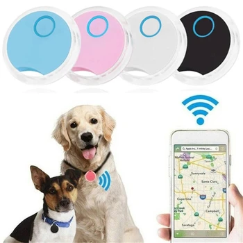 GPS Tracker Mini Pet Okos Tracker Bluetooth 4.0 Riasztó Lokátor Kulcstartó A Kutya, Macska, Gyerek kulcskereső Gallér